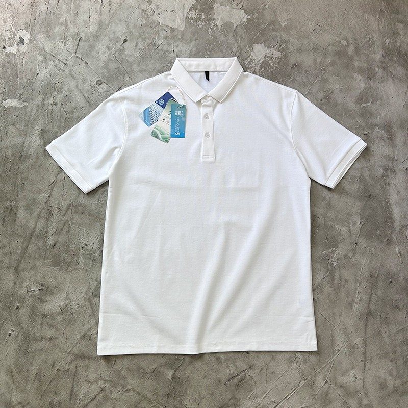 弹力面料冰爽Polo衫 220克小领口